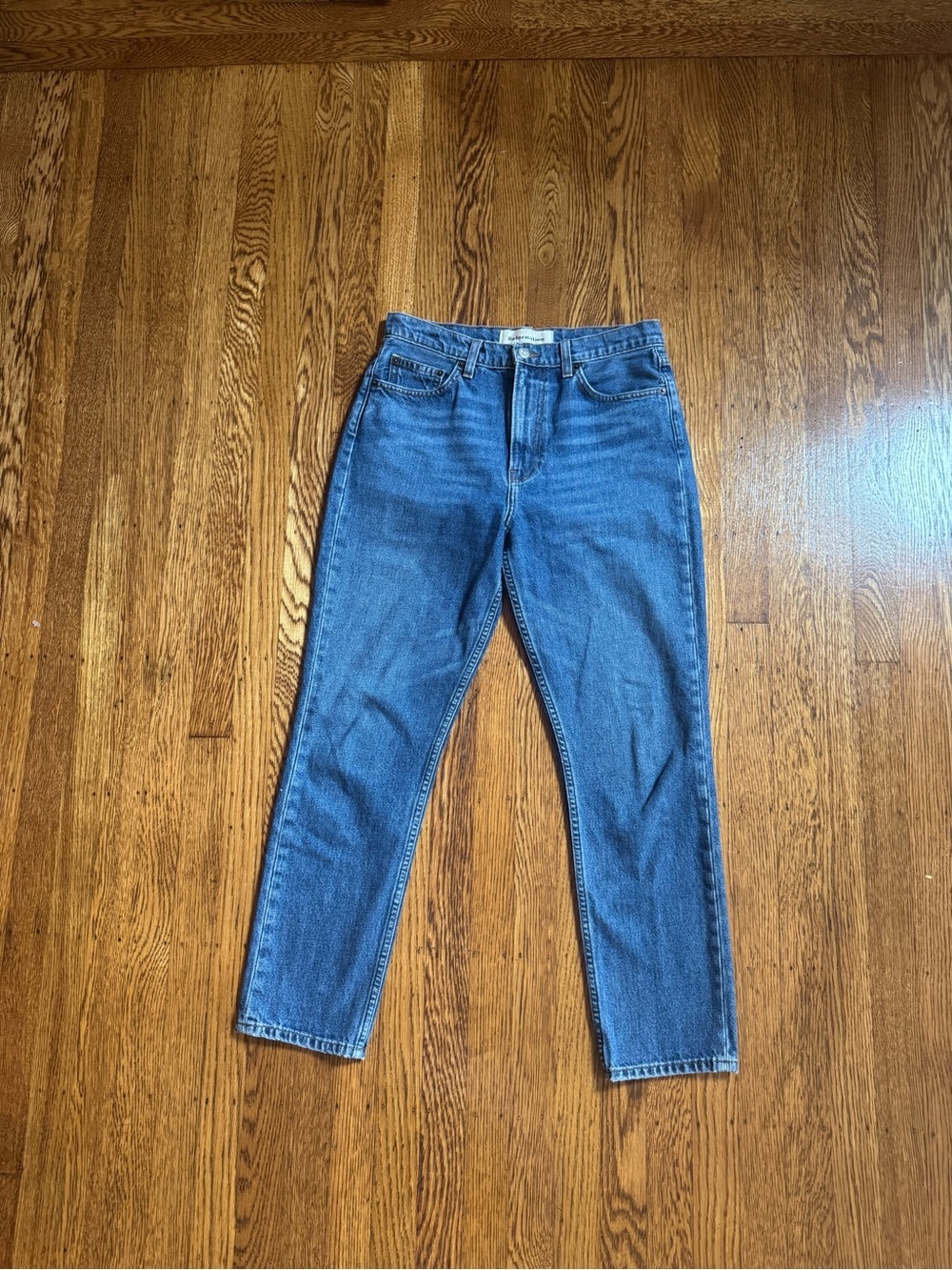 Reformation Cynthia Straight Leg Jeans Womens Size 28 Medium Wash Denim